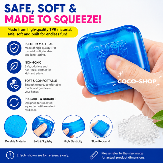 Mini Nice Cube Squishy Toy – Pocket-Sized Stress Relief Fun