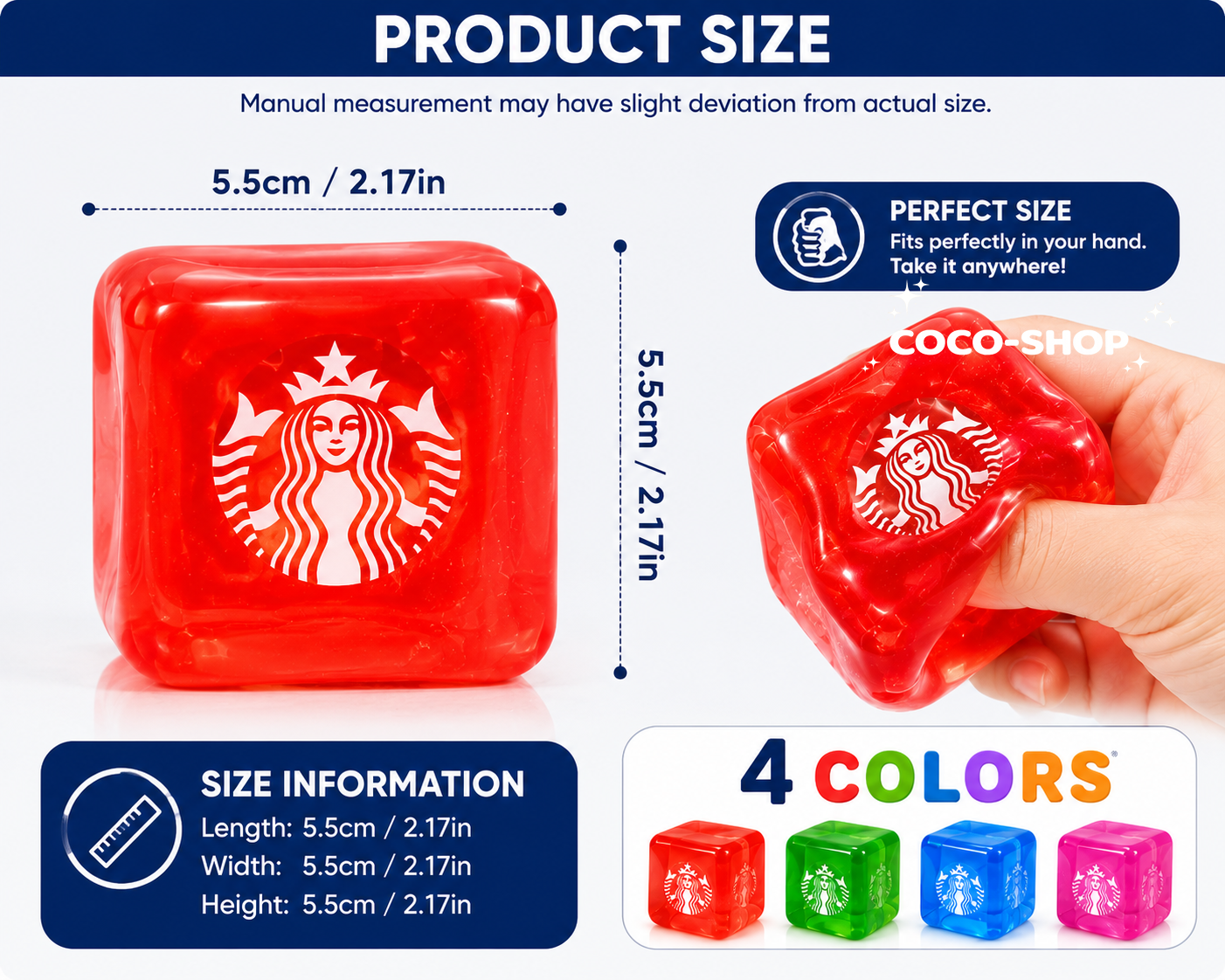 Squishy Ice Cube Toy ā Soft, Squeezable & Stress Relief Fun