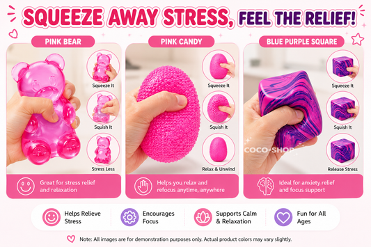 Cute Squishy Stress Relief Toy – Soft Squeeze Fidget Toy for Kids & Adults