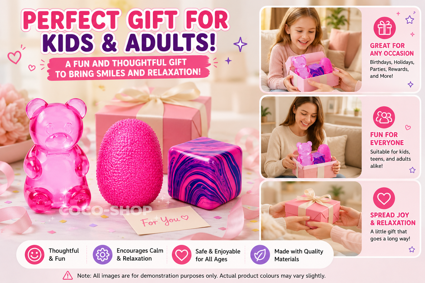 Cute Squishy Stress Relief Toy ā Soft Squeeze Fidget Toy for Kids & Adults