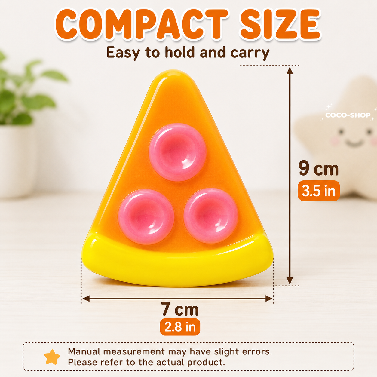 Cute Pizza Squishy Toy – Soft, Squeezable & Stress Relief Fun