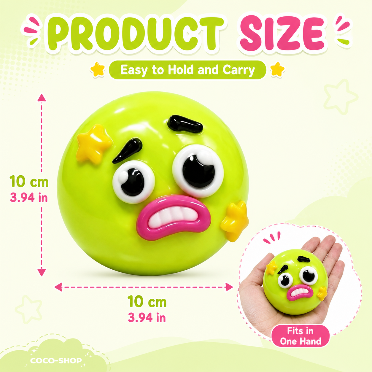 Funny Face Squishy Toy – Soft, Squeezable & Stress Relief Fun