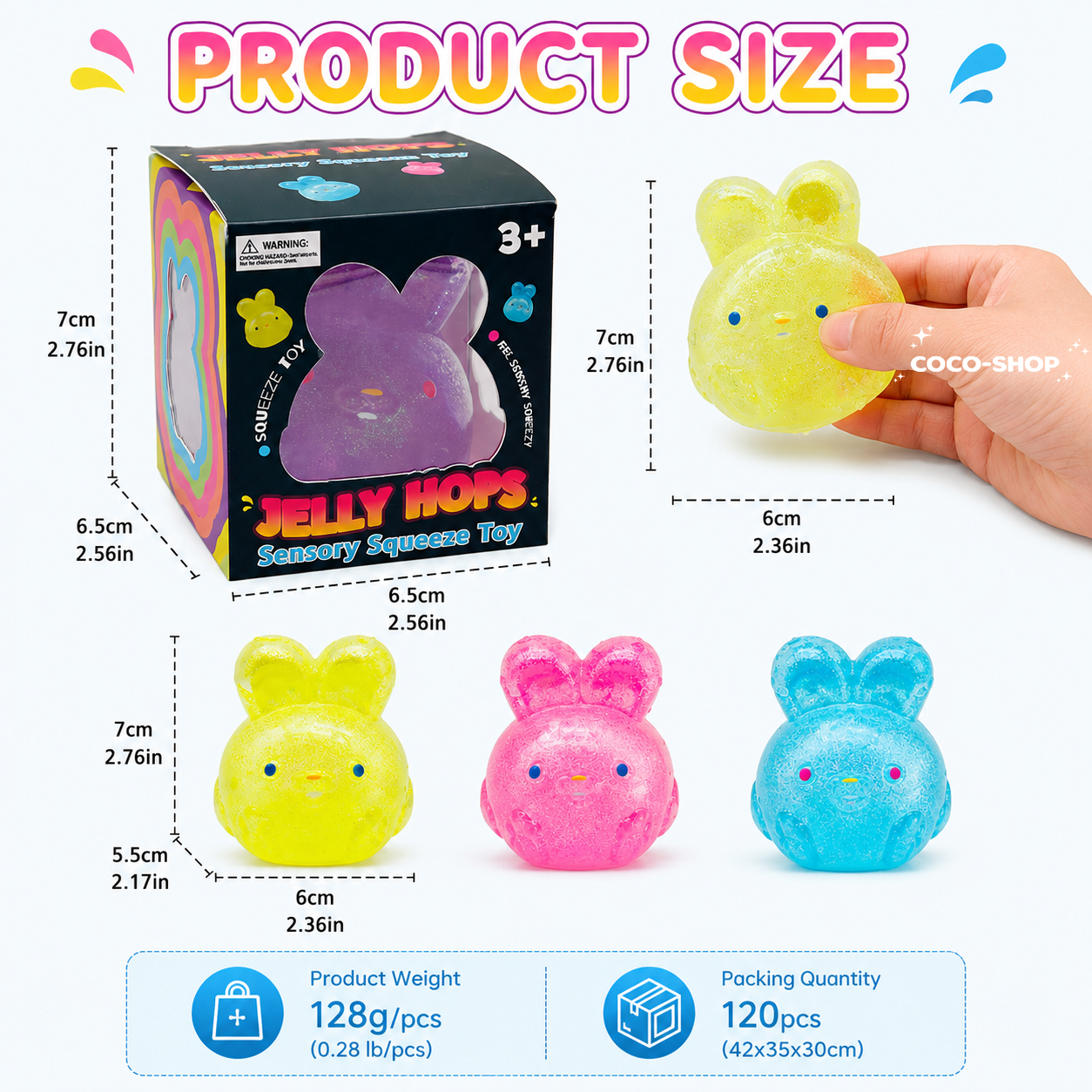 Jelly Bunny Squishy Toy – Soft, Cute & Stress Relief Fun