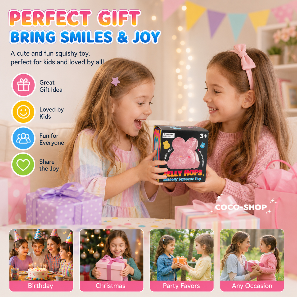 Jelly Bunny Squishy Toy – Soft, Cute & Stress Relief Fun