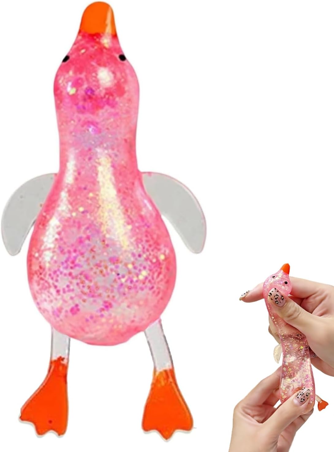Glitter Squishy Duck – Stretch, Squeeze & Relax