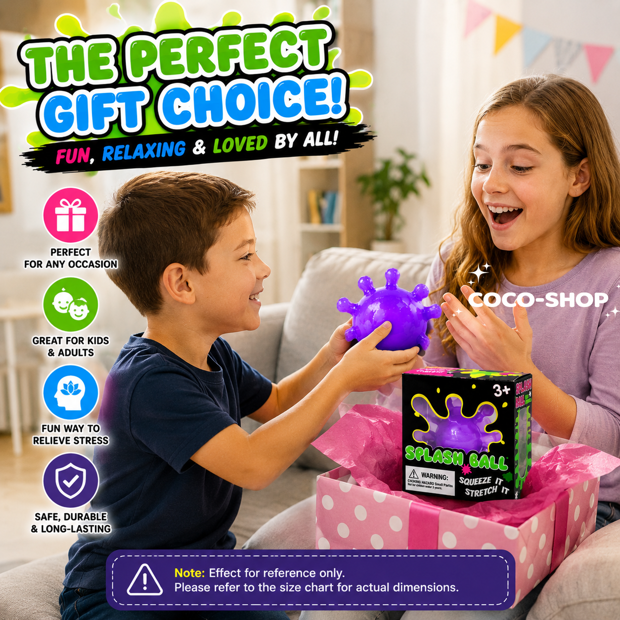 Splash Ball – Soft, Stretchy & Stress Relief Fun