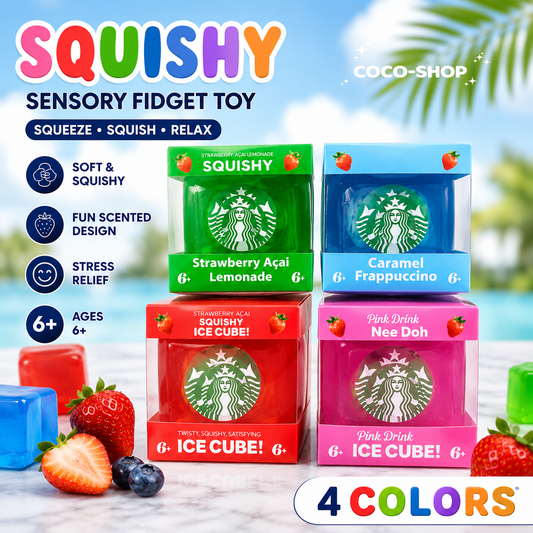 Squishy Ice Cube Toy – Soft, Squeezable & Stress Relief Fun