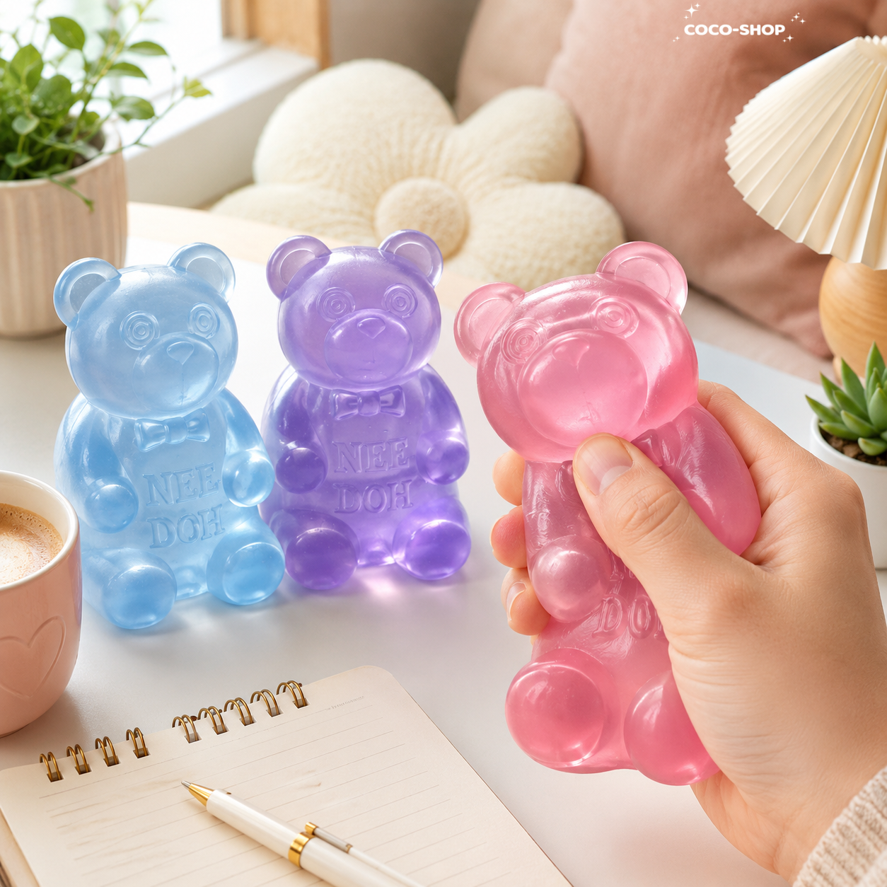 Sparkly Gummy Bear Squishy – Sweet, Soft & Satisfying to Squeeze
